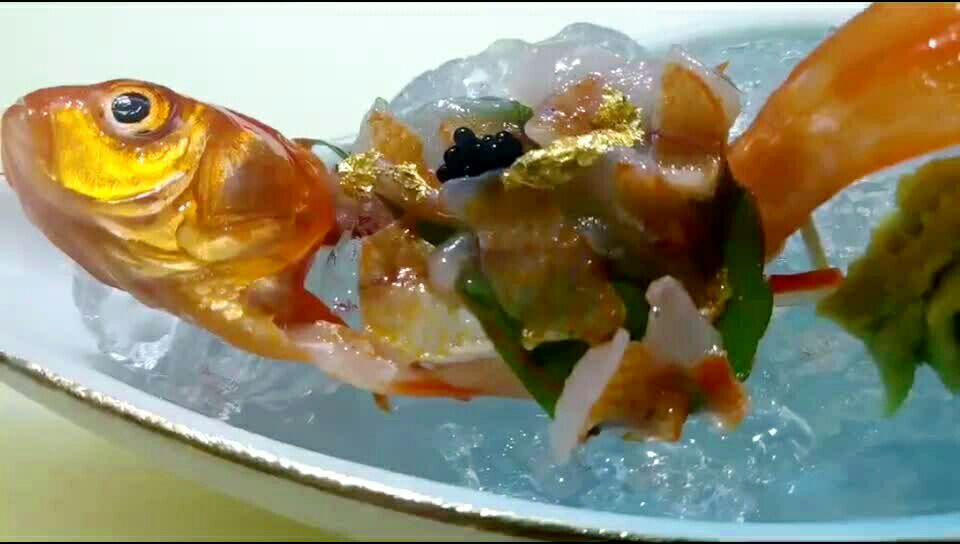 日本油金鱼刺身图片