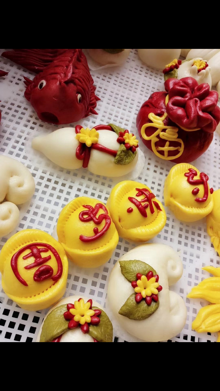 96  周岁快乐 生日馒头一定提前预定 纯手工 每天还要零食辅食小