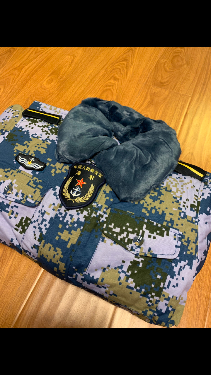 正品海军迷彩大衣.低于零下30度的低温.