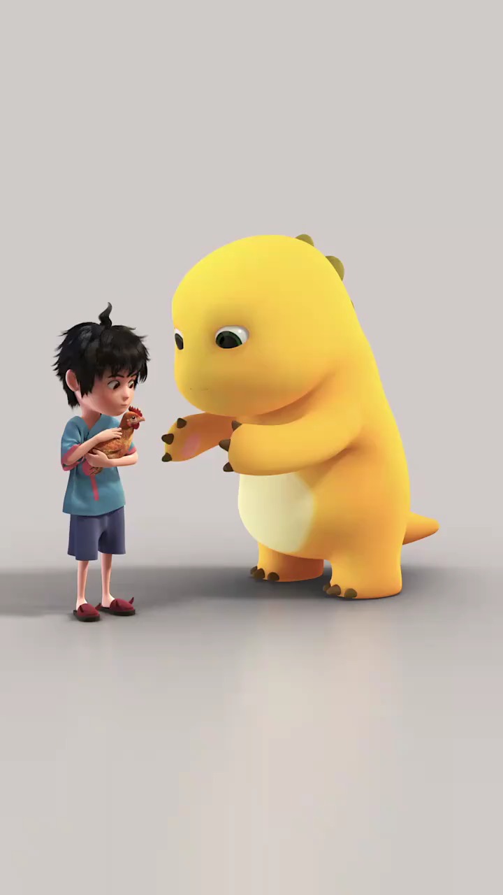 奶龙:哇!这小鸡好可爱!