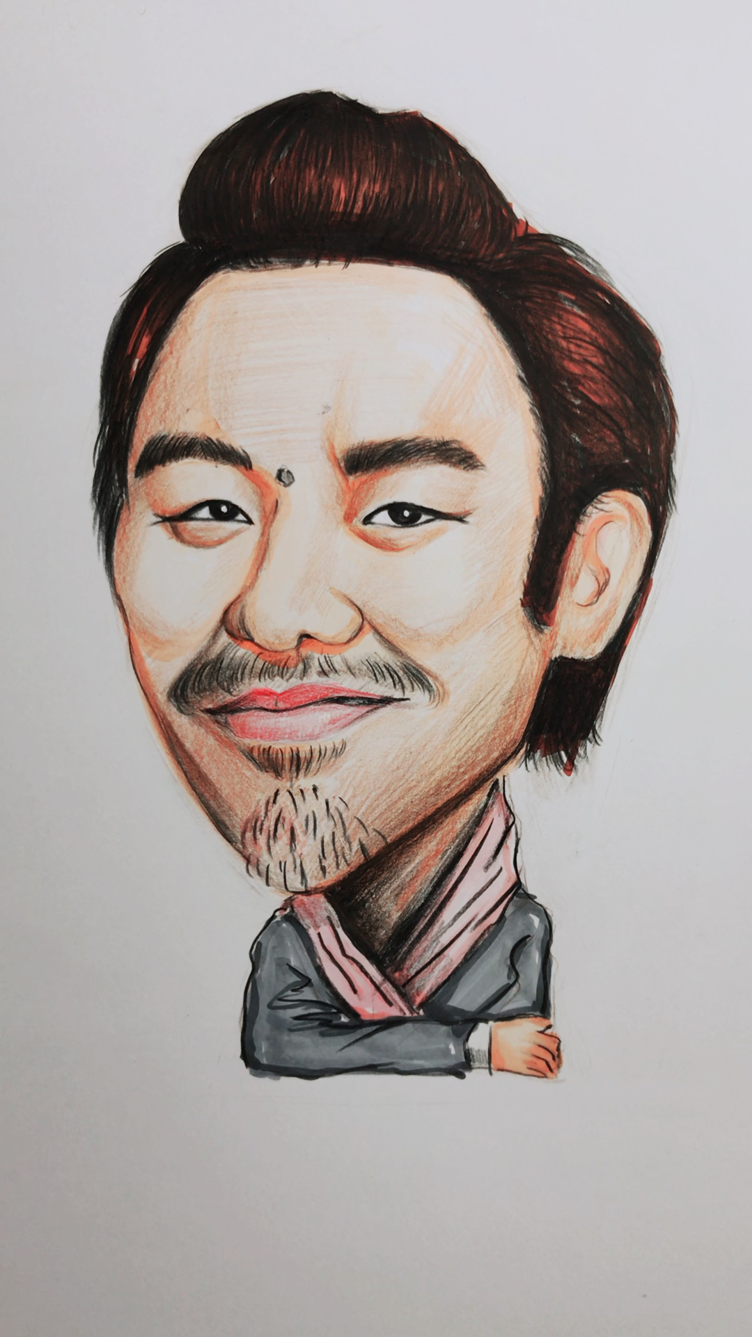 手绘q版秀波大叔,能上个热门吗?