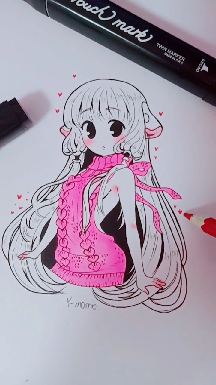 画个可爱的小姐姐