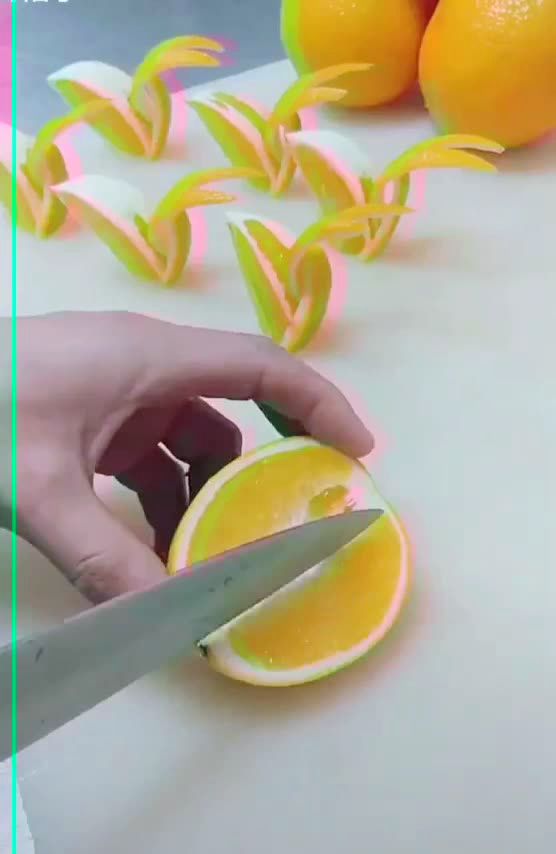 家庭版橙子切法,孩子的最爱