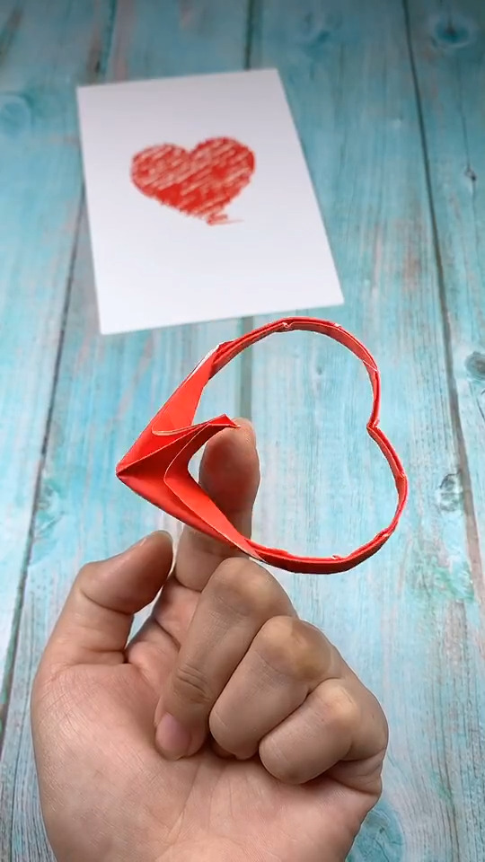 花式过大年折纸爱心平衡鸟,太好玩了,平衡指数满分