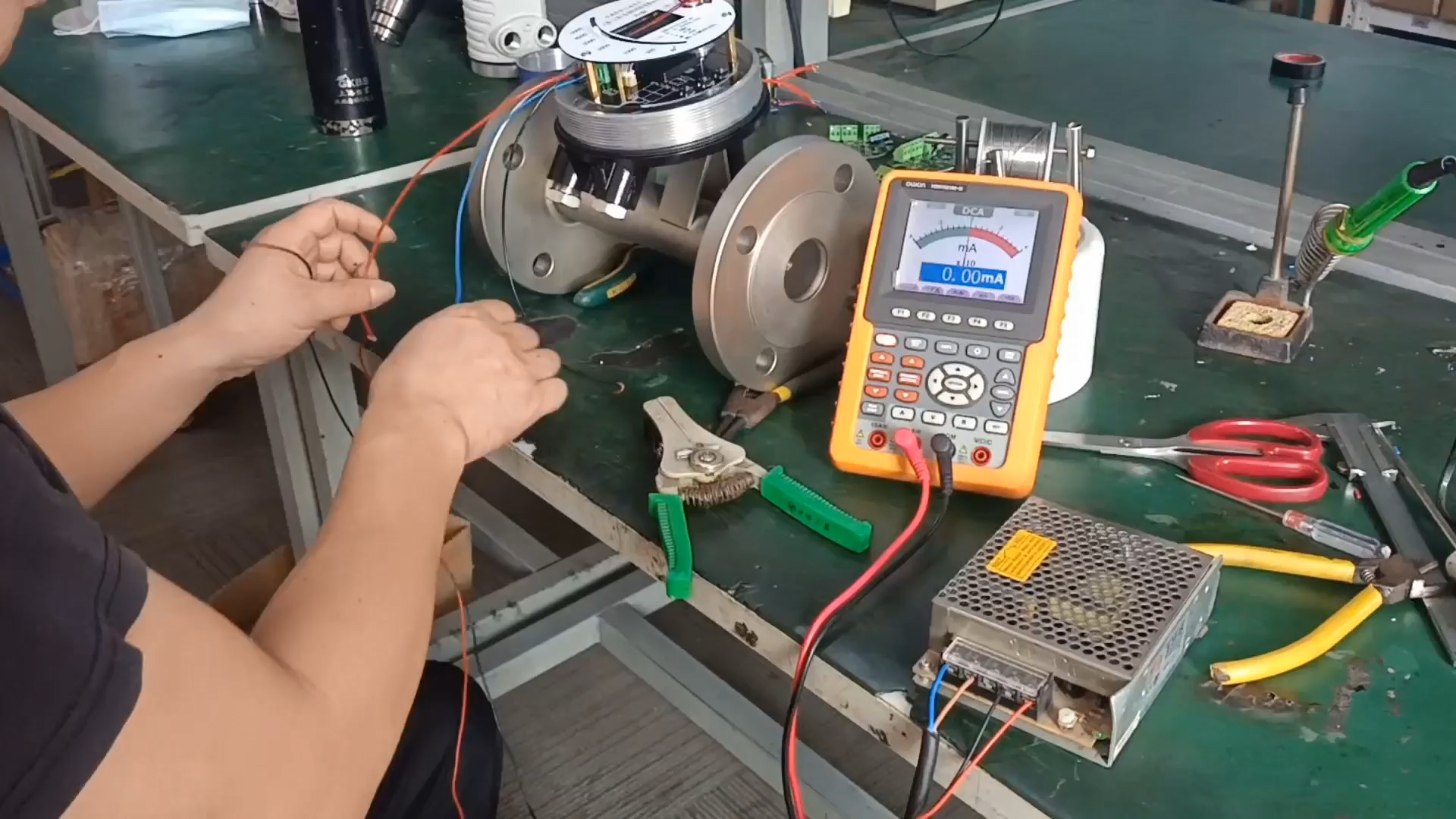 「大泉流量」测量金属转子流量计4-20ma信号的变化