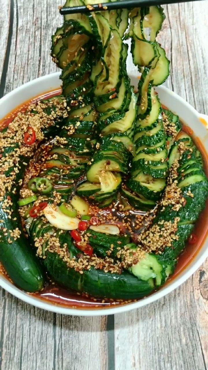 早餐必备爽口小菜,拉花大黄瓜