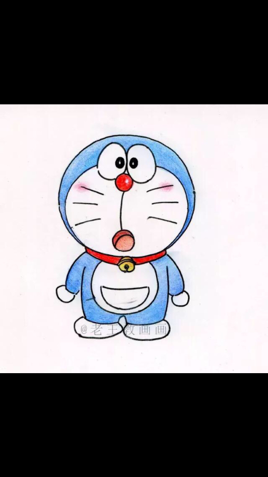 简笔画教程,教你画机器猫