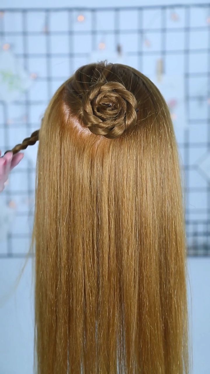 这样变着花样扎头发,搭配裙子美美哒~999999