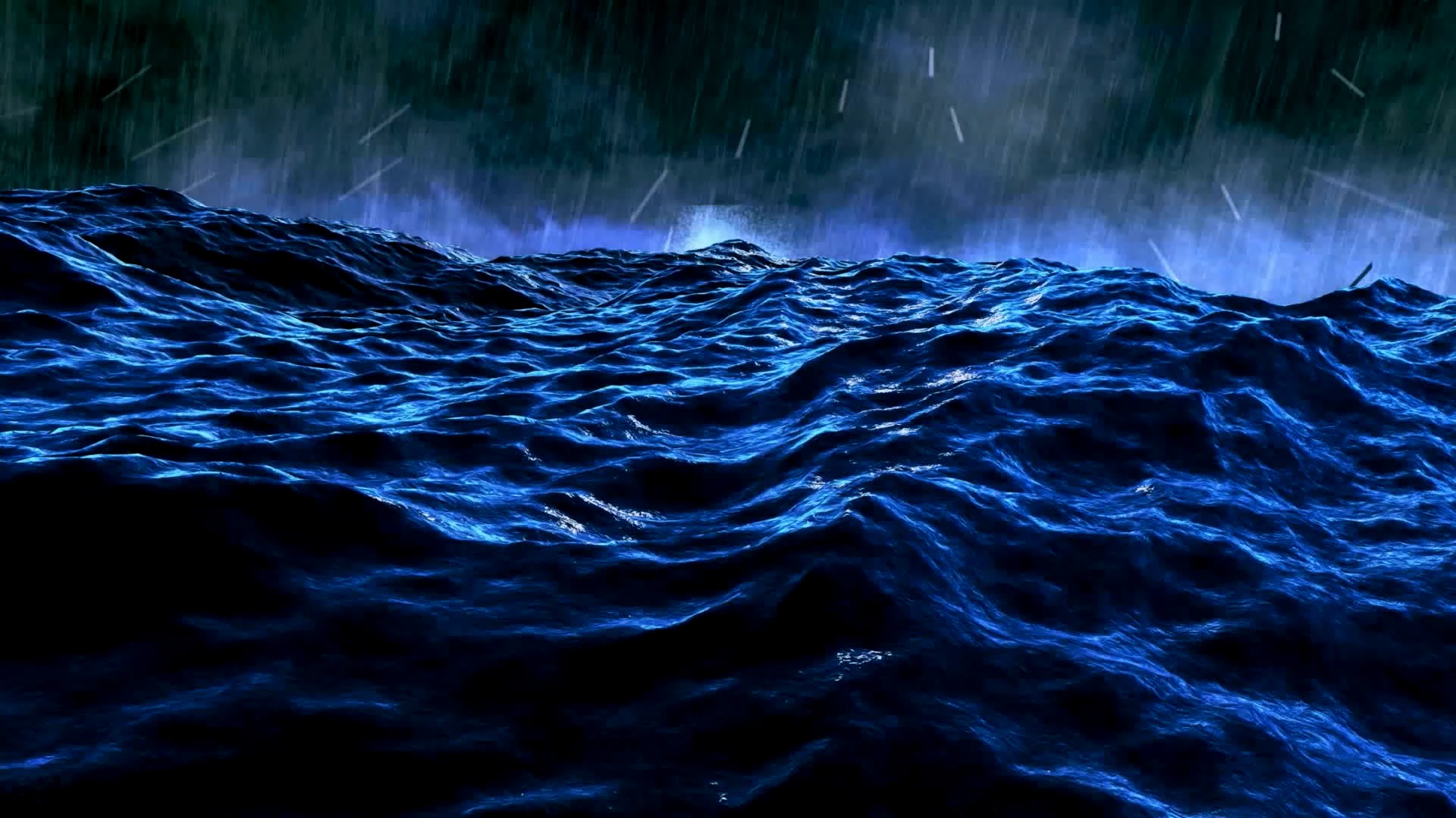 狂风暴雨大海视频素材