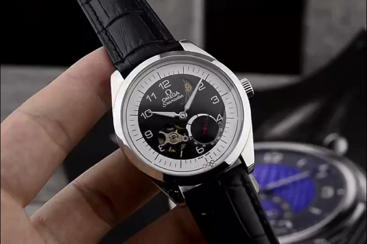 300%欧米茄-omega979797新款镂空 日月星辰男士机械腕表 进口全