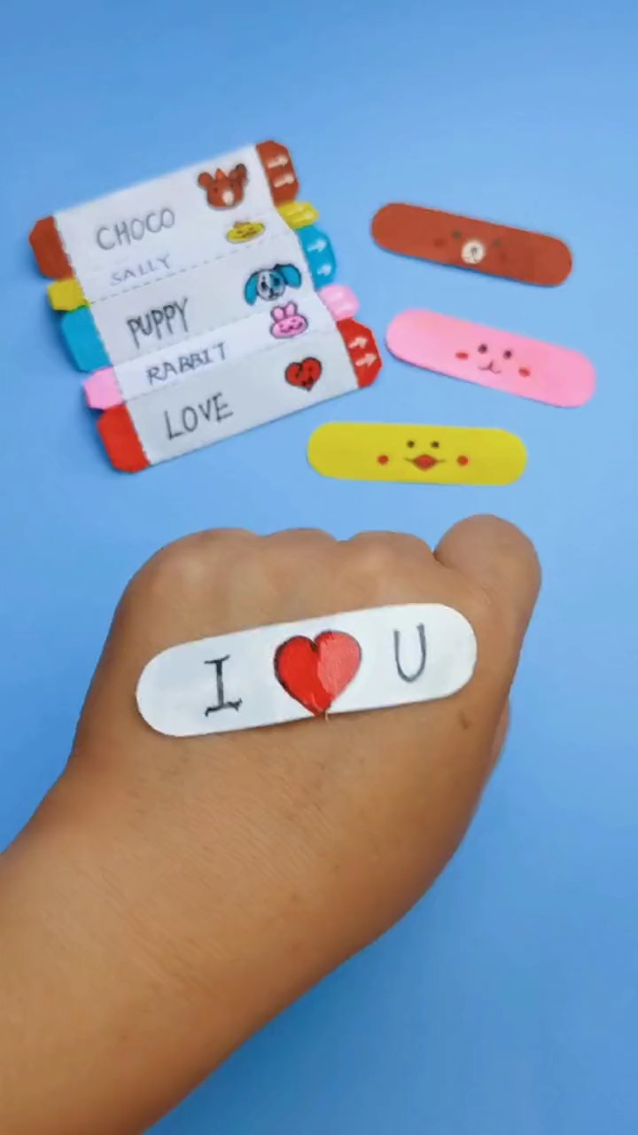 给大家做爱的创可贴#手工#折纸