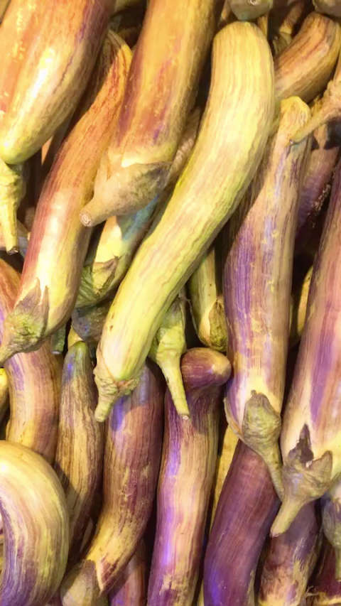 第一次看见竹丝茄,表皮上的花纹好特别.