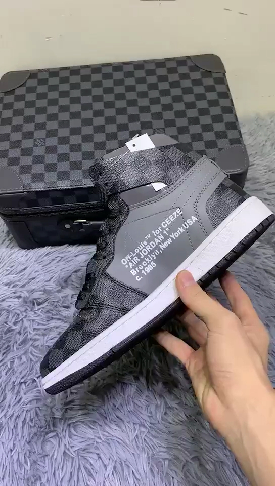 air jordan 1 x off-louis aj1 ow x lv限量联名款