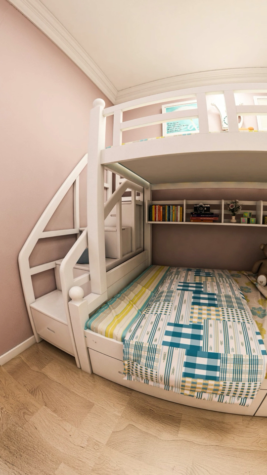 双胞胎兄弟的卧室设计,温馨简约风格