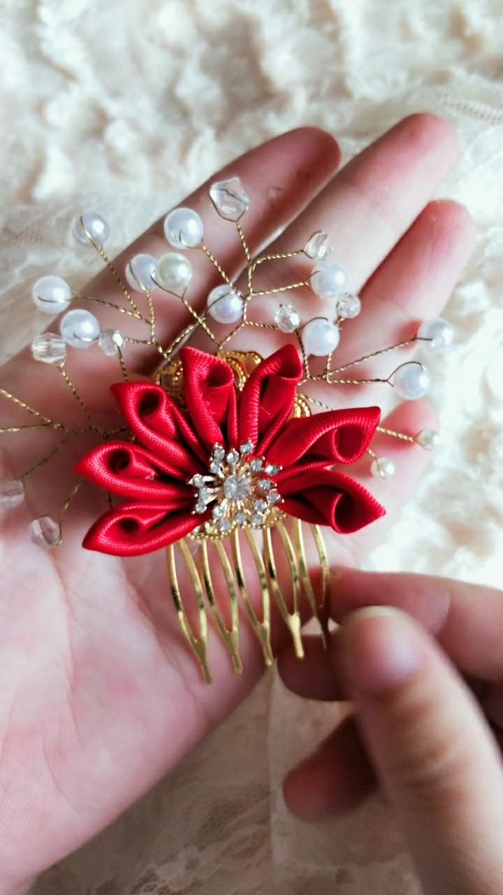 右手左手动起来,diy做个珍珠新娘发梳@{uid:1502349662339070,nick:%e