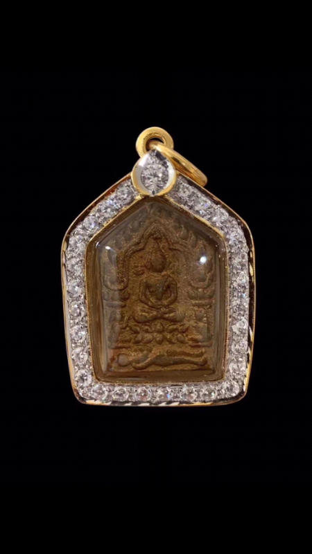 龙婆醒(瓦拉罕亚艾佛寺),第一期金面坤平佛特别模(背后符管打横嵌入)