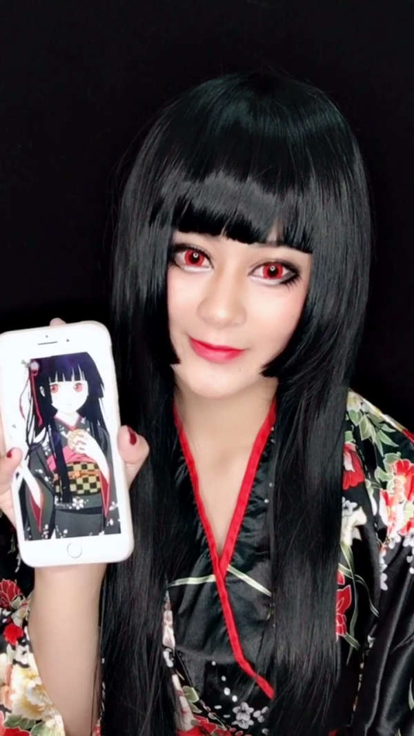 地狱少女cos妆 觉得有一丁点像的给个双击关注下  每天更新不同的妆容