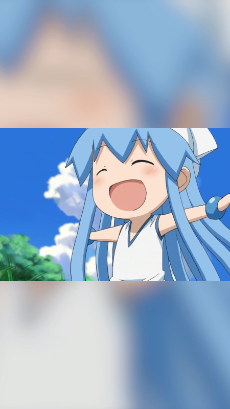 乌贼娘也太可爱了吧呜呜~(>_ )