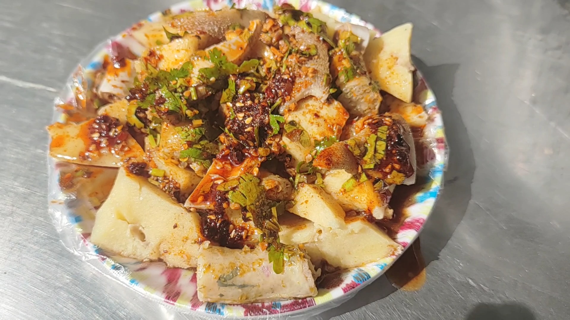 子斥巨资10元吃这个名字最长的新疆美食羊肺子