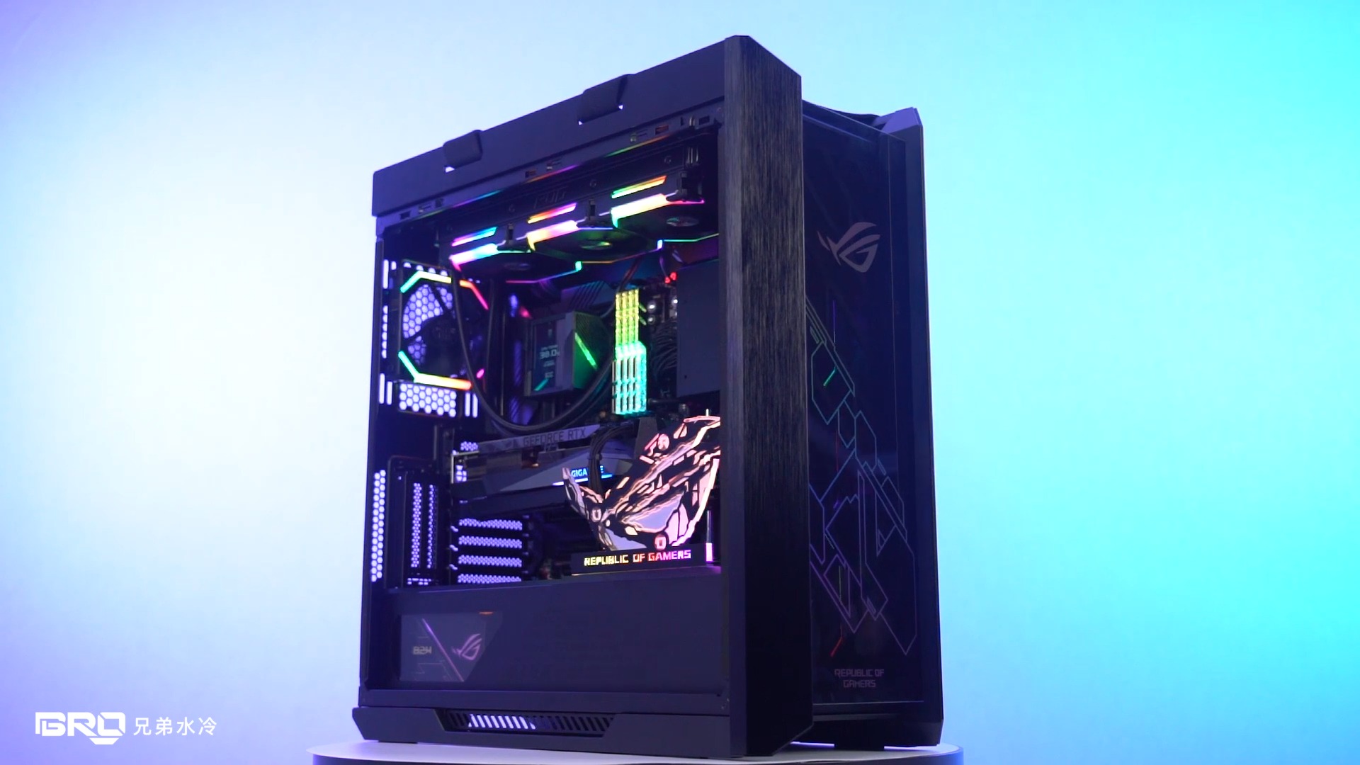 【bro水冷私人定制】华硕太阳神龙神二代360一体式水冷展示