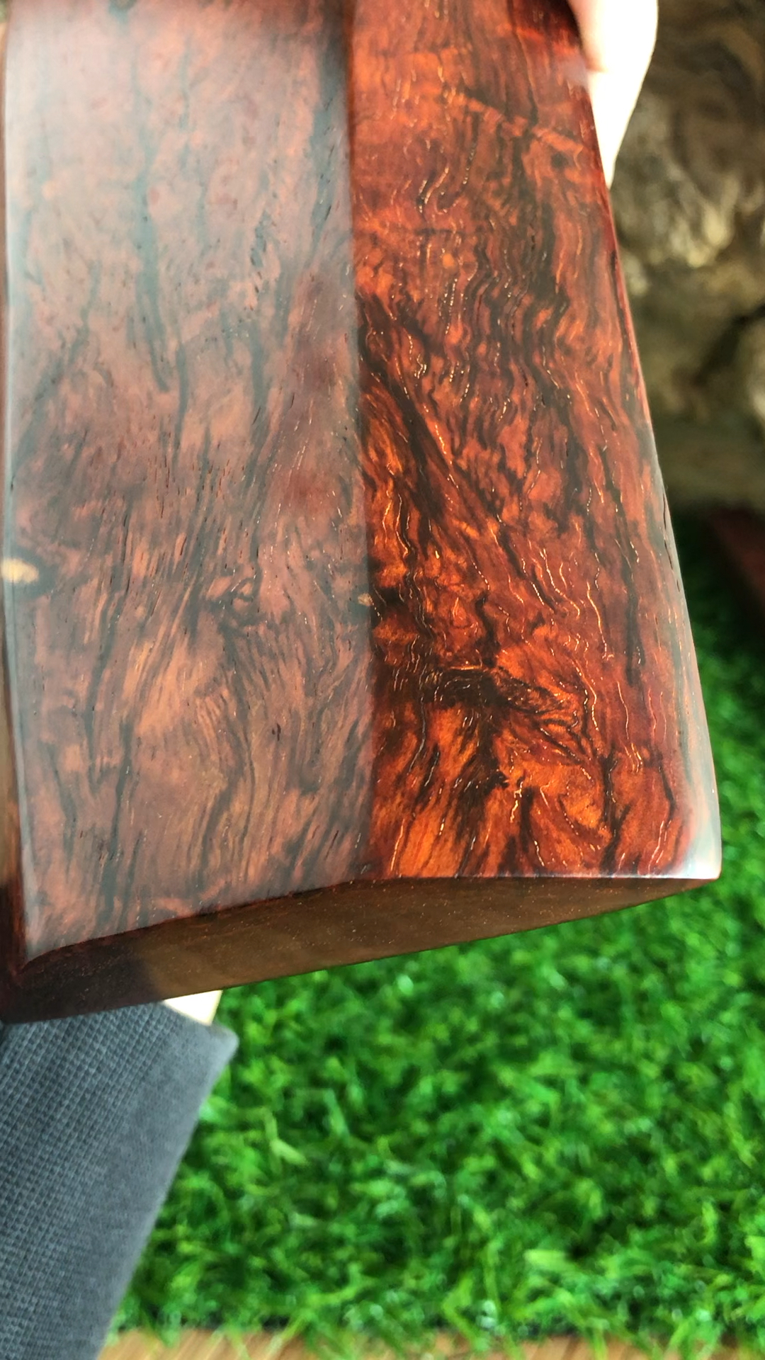 印度小叶紫檀,纹理欣赏