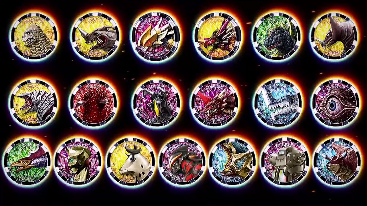 泽塔剧中登场寄宿者各种怪兽力量的勋章由镝木也防照奥特勋章制作而成