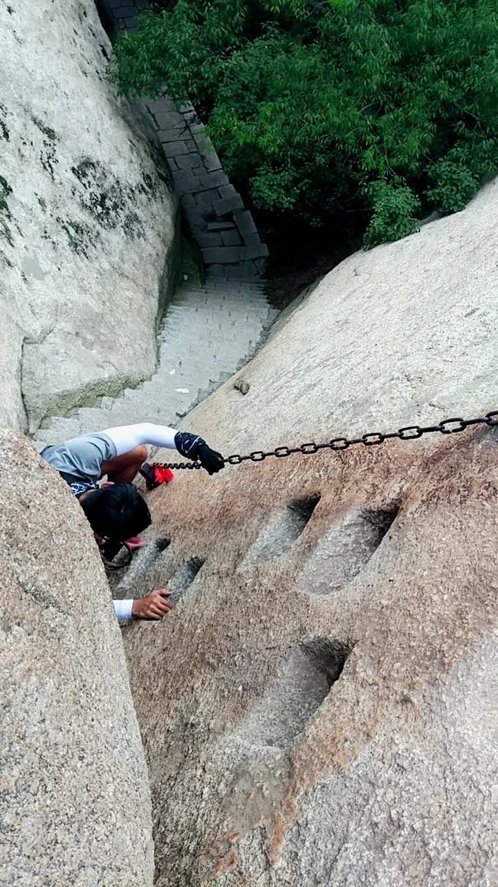 华山著名景点,鹞子翻身