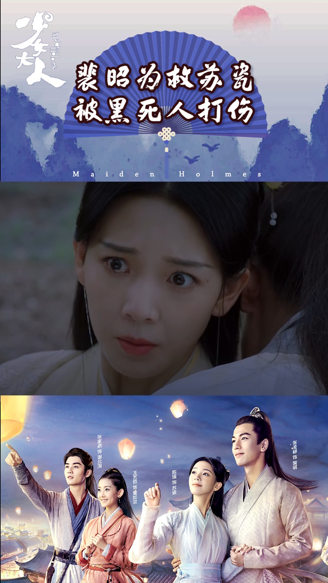 第二十三集:黑衣人打伤裴昭,被苏瓷一箭穿心#电视剧少女大人