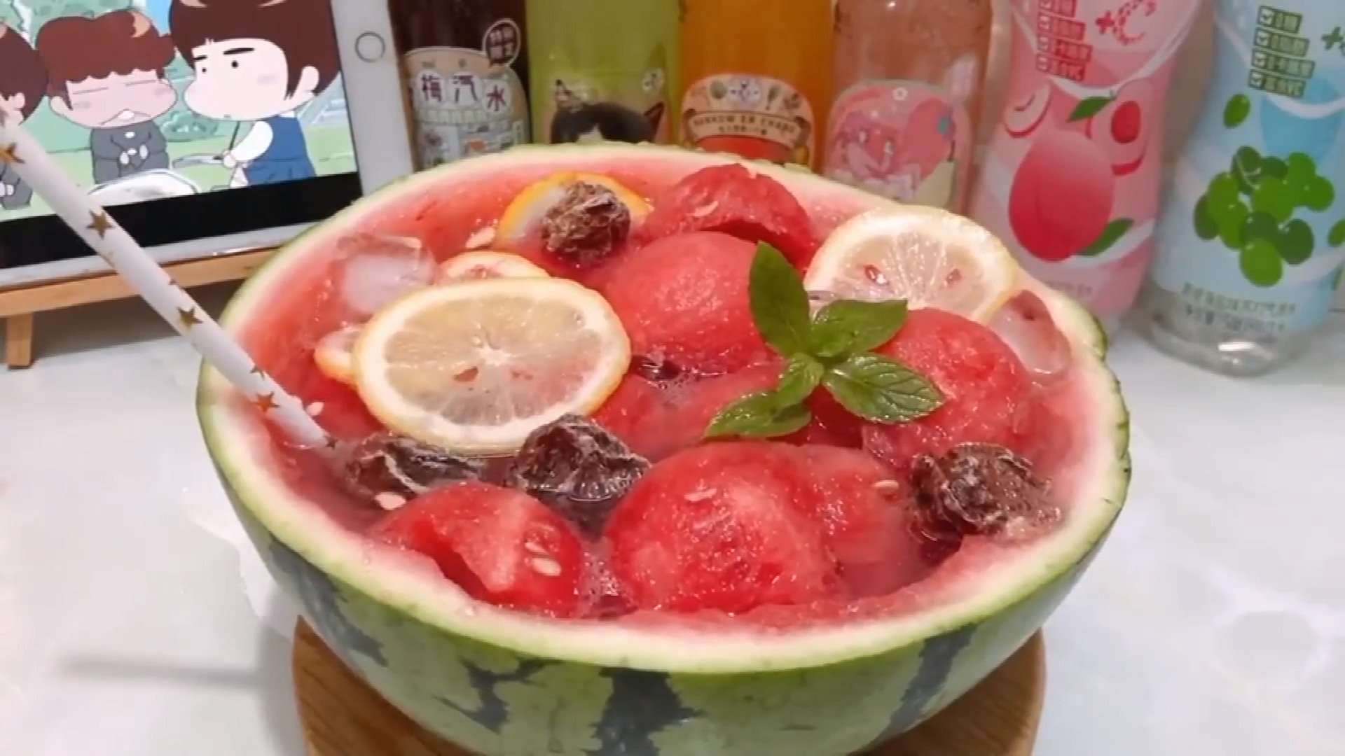 夏天来了,想吃好多好多的冰镇西瓜和冷饮