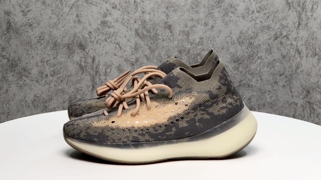 yeezy boost 380``reflective mist大地色 棕色 满天星 车牌号