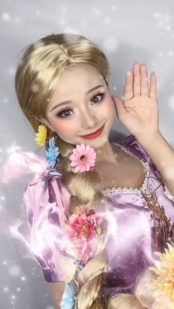 长发公主 #仿妆 #迪士尼