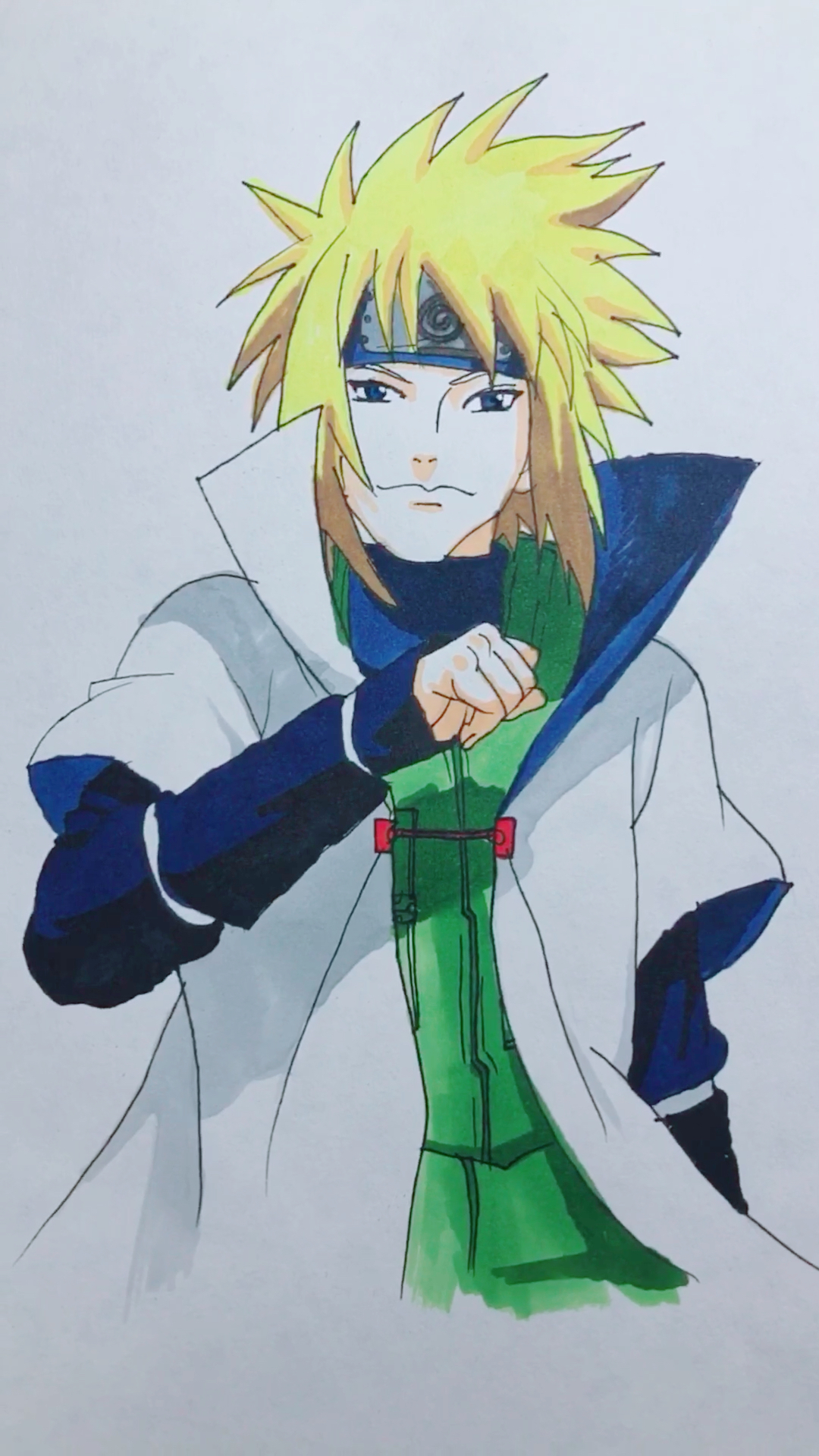 画一个火影四代,你有火影情怀吗?