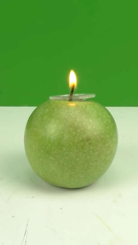 苹果蜡烛有见识过吗?get到新创意