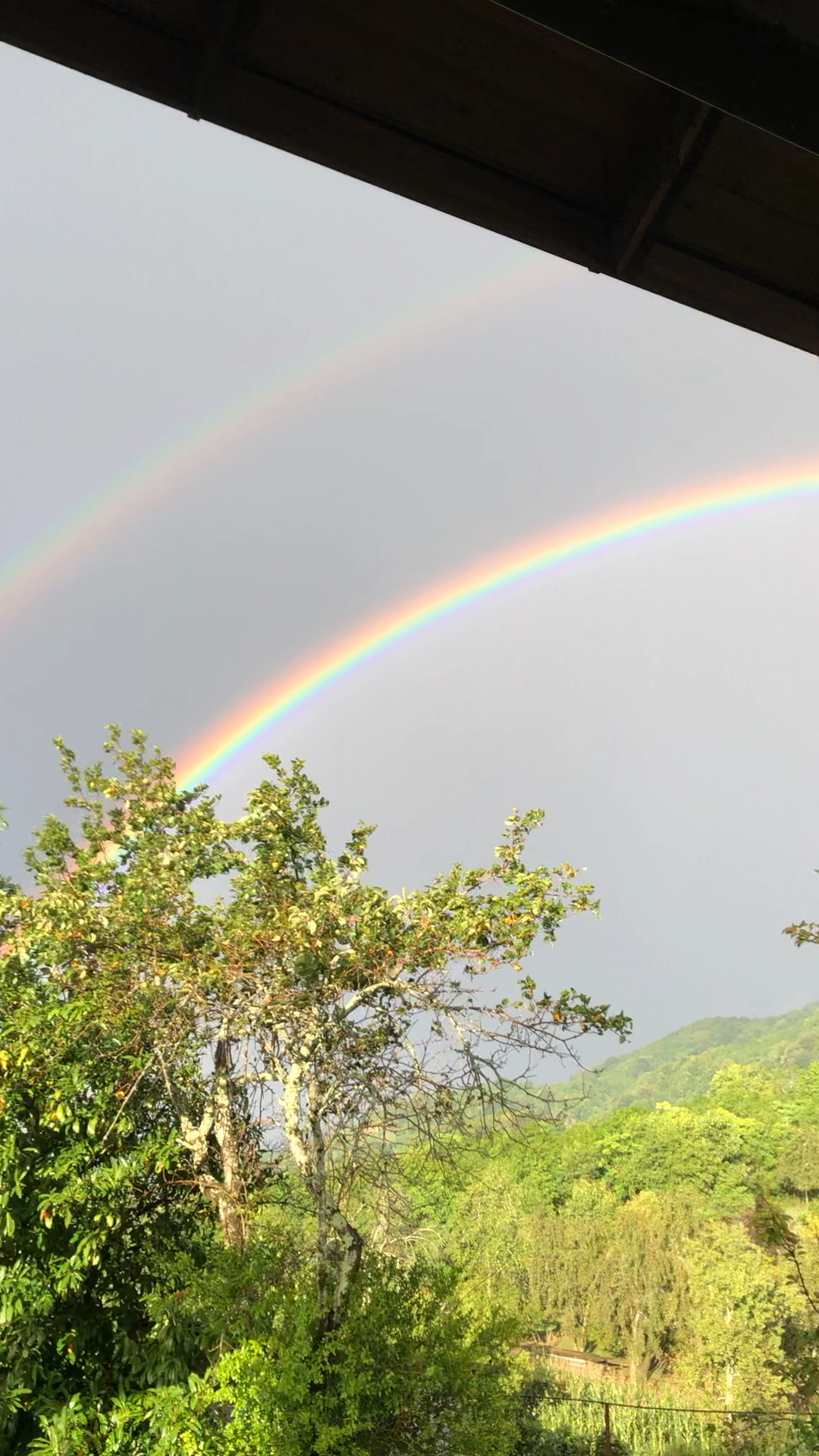 据说彩虹96的尽头有黄金90希望所有看到这道彩虹的朋友都好运连连