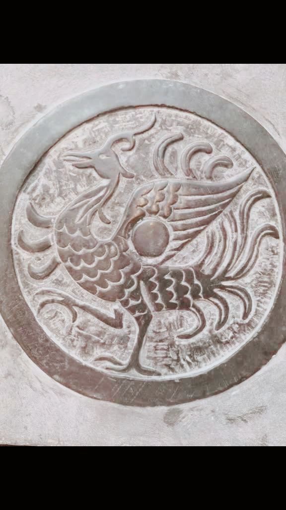 故宫朱雀原石拓片初体验--小雨点