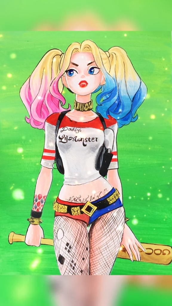 小丑女不同的画法,你喜欢哪种?#手绘艺术