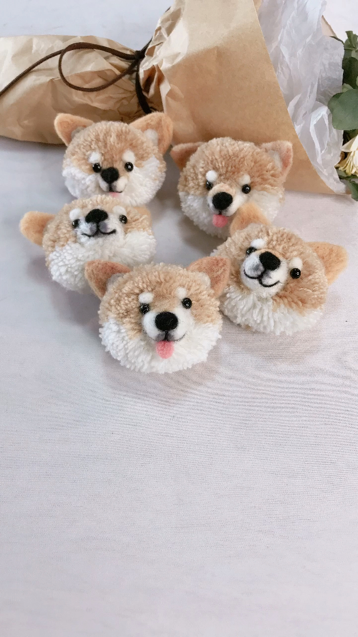 羊毛毡 网红小柴犬 微视没人吗?没人喜欢手工嘛?04