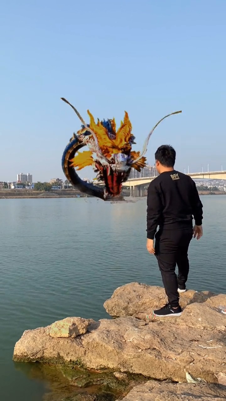 练了10年降龙十八掌,是时候重出江湖了!#特效 #龙 #技能