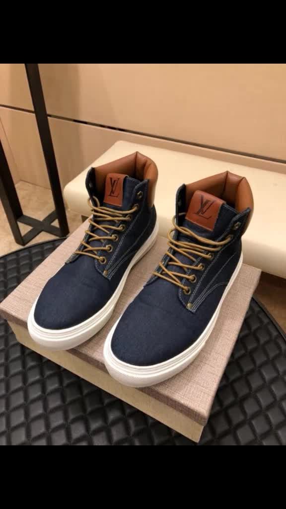 2018lv官网最新秋冬新款高邦男鞋,原版楦型,鞋面采用意大利9495