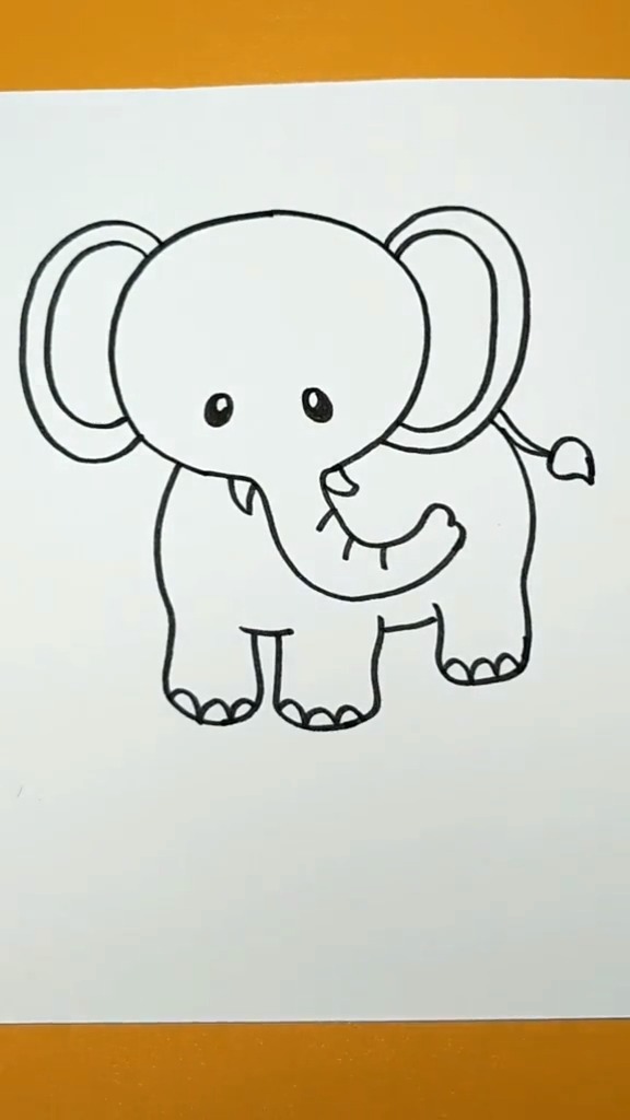 小象的心愿简笔画图片