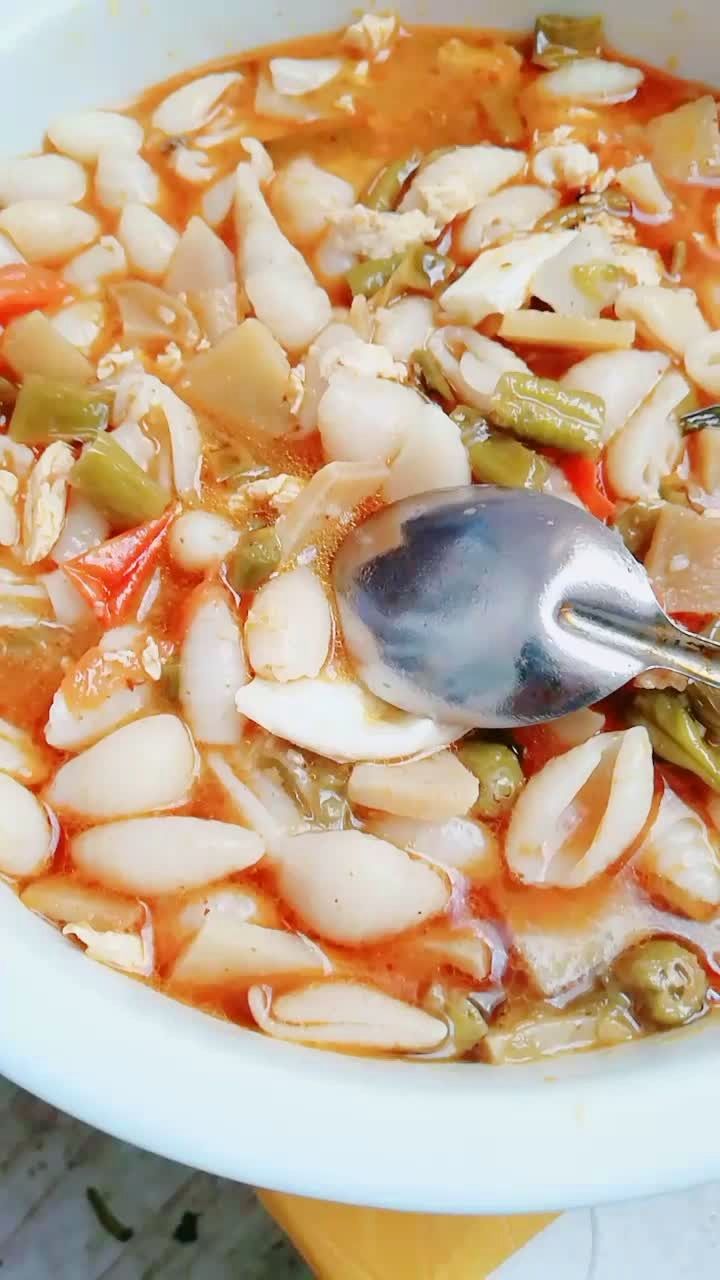 陕西小吃麻食,我的最爱,下班回来自己做的,不错吧