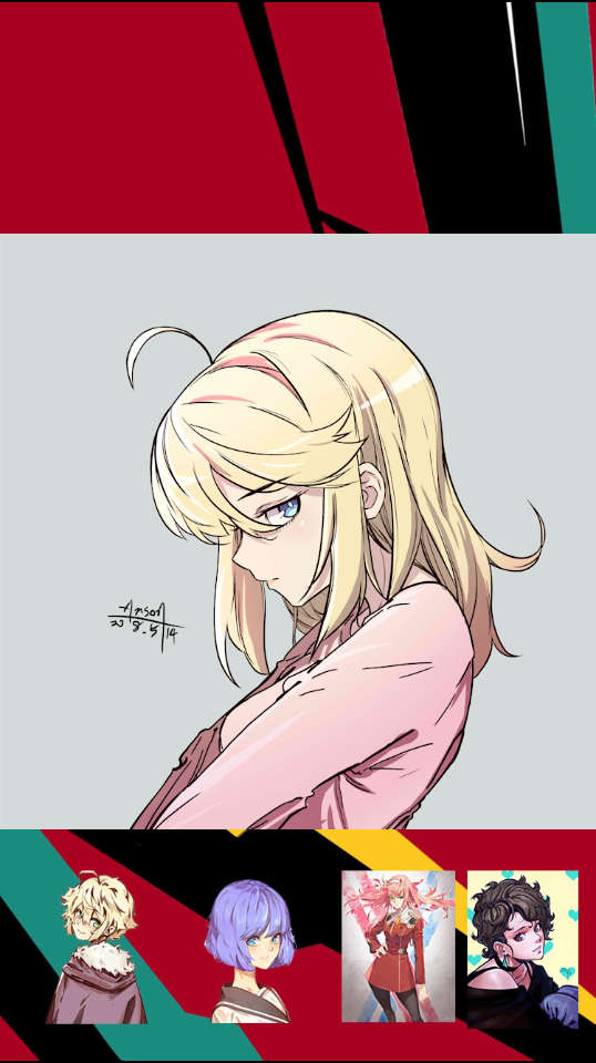 用sai画出来的线果然更接近漫画呢,不过上色还是ps顺手