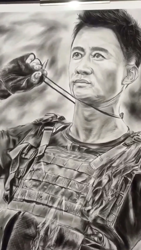 这长长的一生,也不过就八个字:我自倾怀,君且随意.#手绘#吴京