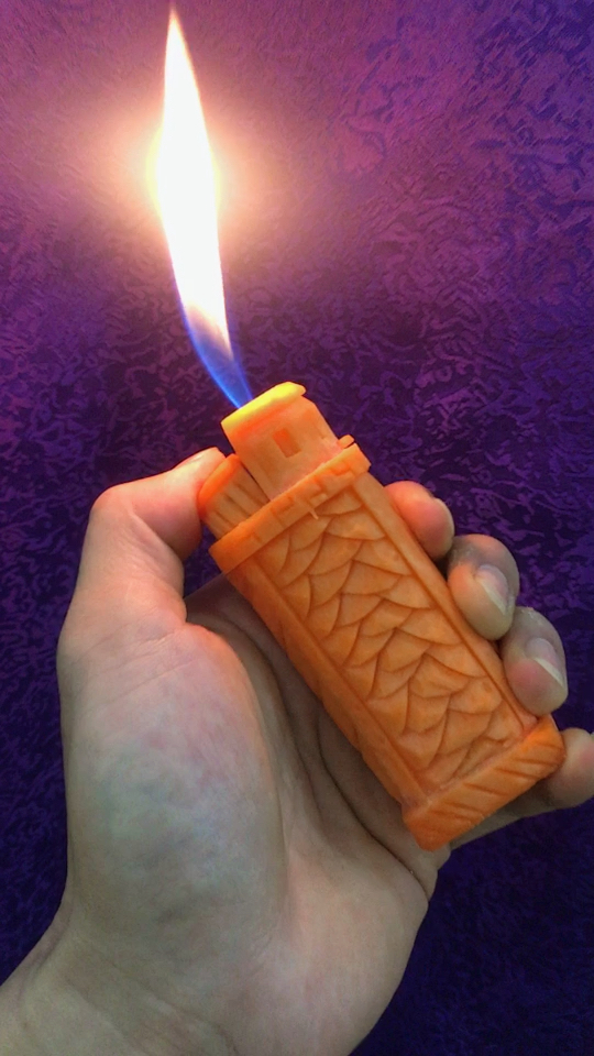 神奇的萝卜打火机!见过吗?双击有教程哦!
