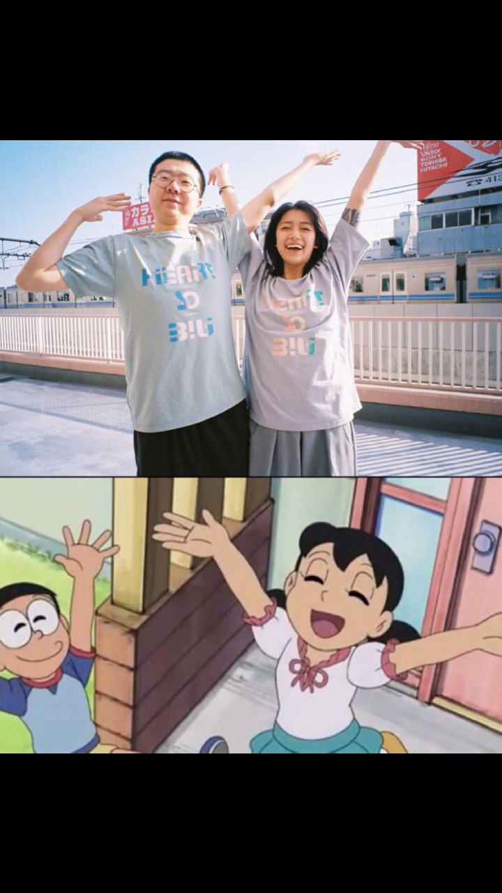 李诞和他女朋友活出了动漫里大雄跟静香,他的朋友建国是胖虎,池子是小