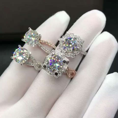 玫瑰金戒托也是不错的选择90