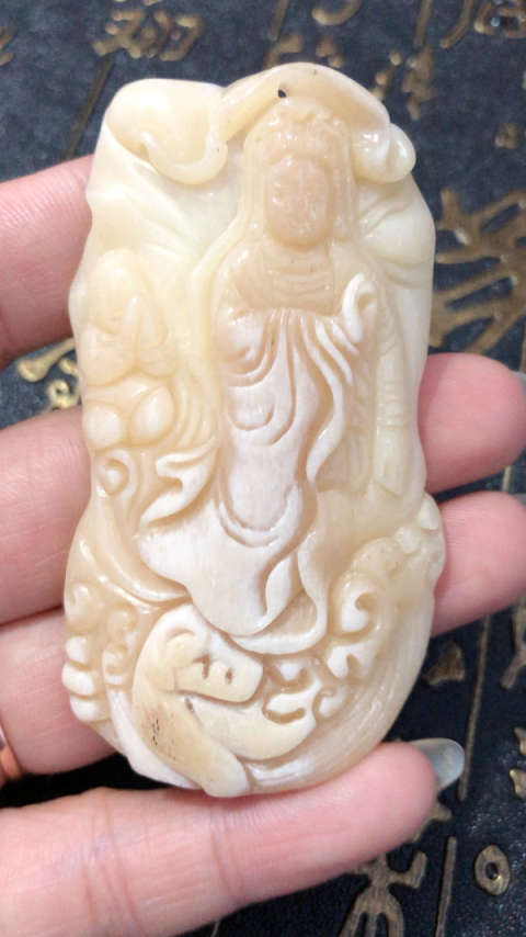 大喵骨观音项坠