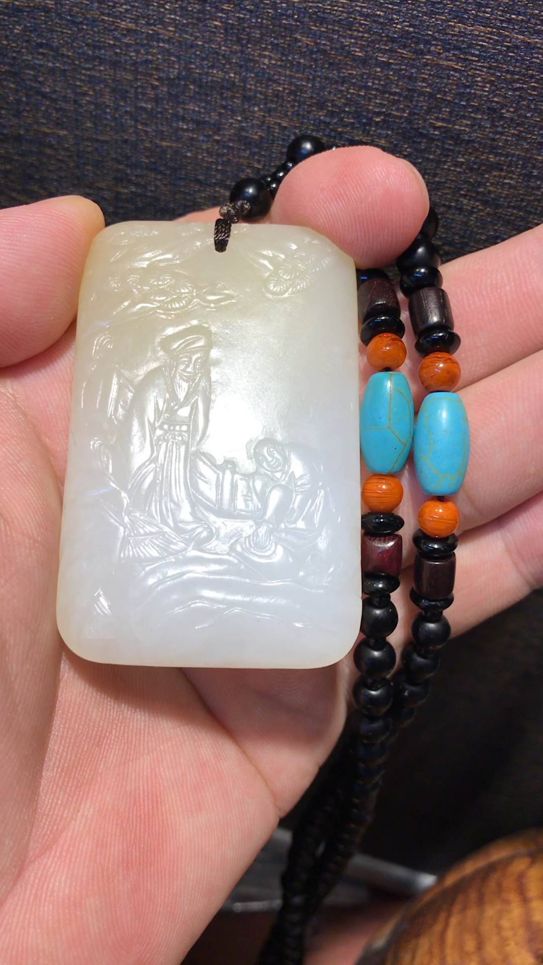 古玉明清和田玉白玉牌子