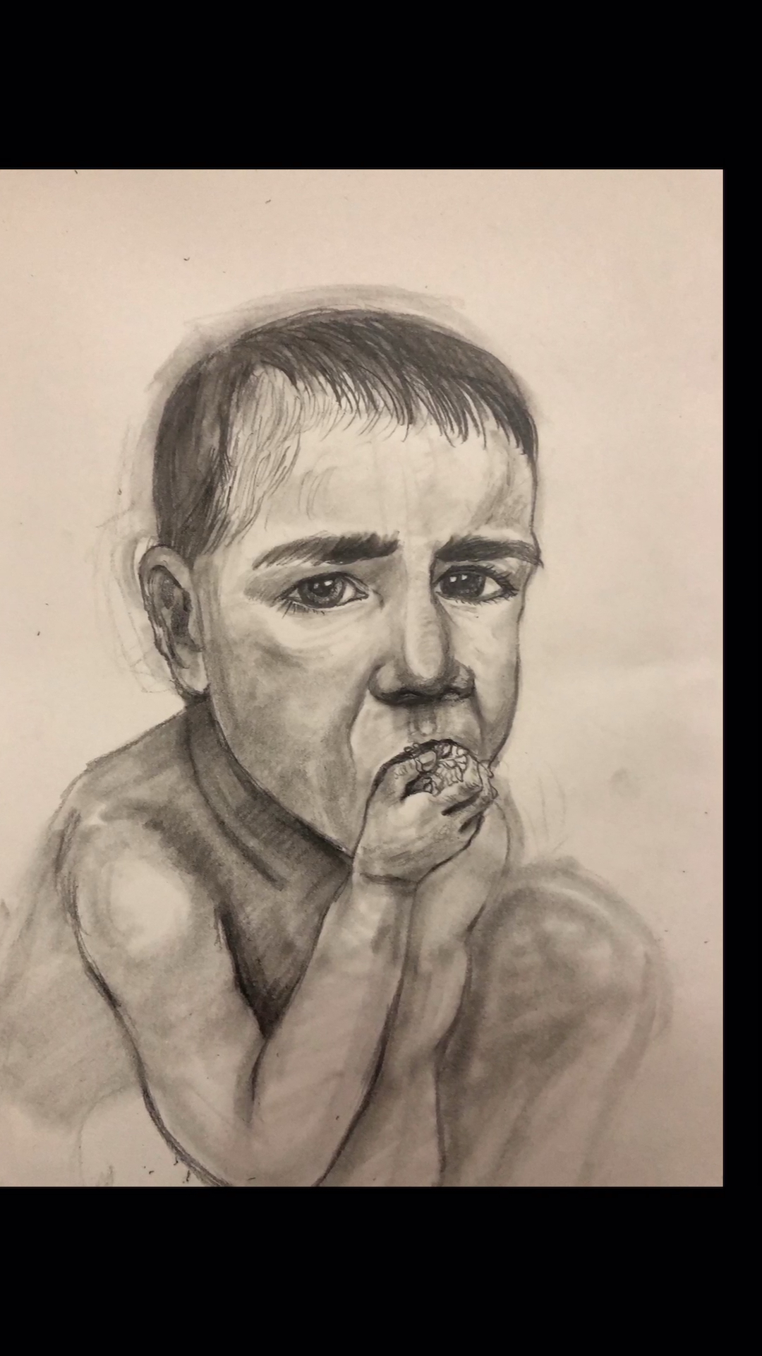 最近画了一系列叙利亚儿童,孩子们楚楚可怜的眼神.不禁想起鸦片战争.