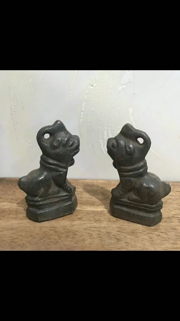 铁称砣一对,狗年旺旺旺,少见,完整漂亮品相完美,有喜欢的朋友添加我